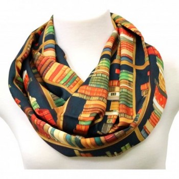 40% OFF Handmade Library Bookshelves Infinity Scarf - Black birthday gift for her - CO12904BTFD