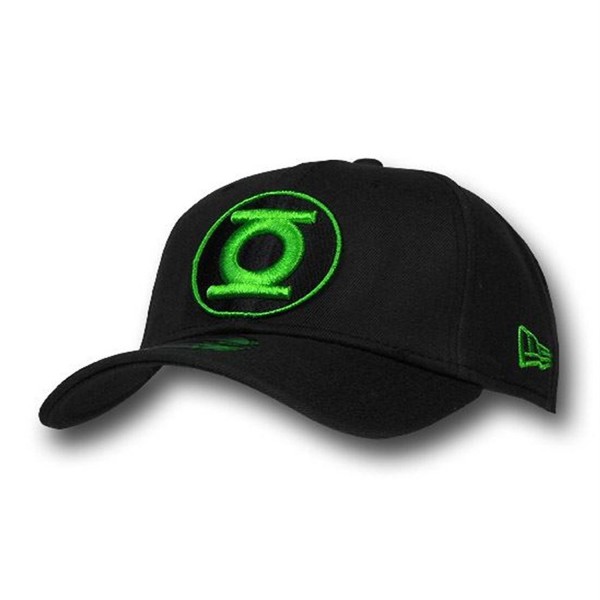 Green Lantern Black/Green Round Symbol 39Thirty Cap - C011SLZCC6X