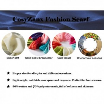 CosyZanx Women Lightweight Fashion Colors in Wraps & Pashminas