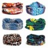 Bundle Monster 6pc Seamless Style Bandanna Headwear Scarf Wrap - Mixed Sets - Animal - CK11OC06U2D