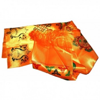 Tibetan Golden Prayer Symbol Auspicious in Fashion Scarves