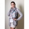 Womens Colorful Tweet Print Primavera in Fashion Scarves