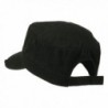 Garment Washed Distressed Military Cap