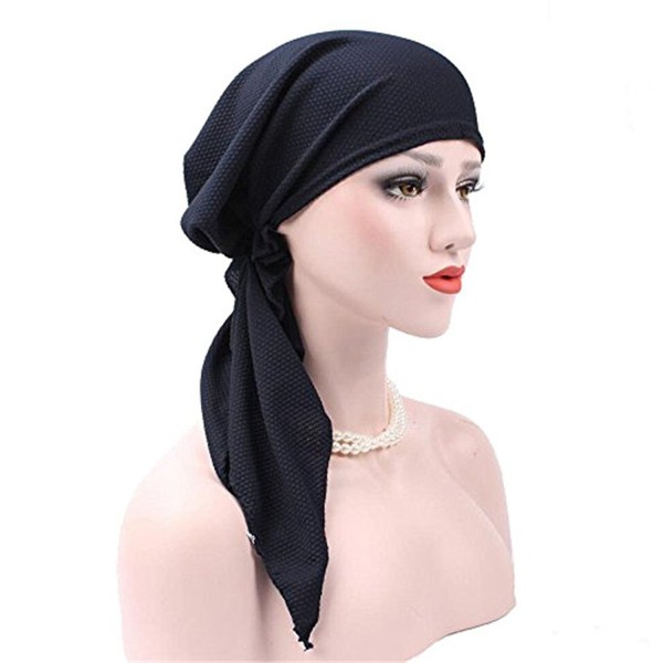 Women Muslim Stretch Turban Hat Hair Loss Multifunctional Head Scarf ...