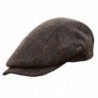 Men's Quiet Man Cap -Irish Tweed Flat Cap - Brown - CG11IJ37Q1N