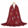 GERINLY Geometric Embroidery Special Occasions in Fashion Scarves