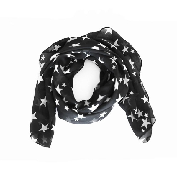 Fashion Beautiful Warm Star Pattern Scarf Shawl - C312N7F44V8