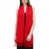 Super Soft Cashmere Blanket Scarf with Tassel Red Warm Shawl Gift Valentine's Day - Red - C01879IQT4W