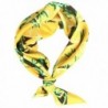 GERINLY Womens Neckerchief - Yellow Lemon Print Square Hair Scarf Headband - Yellow - CU184DO63TY