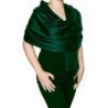 Opulent Luxury Women's Pashmina Silk Wrap Scarf Soft Shawl - 70 x 28 - Inch Long - Blue Black - CI12NR5D0ER
