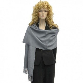 Shawl-Pashmina Shawl-scarf-scarves from Cashmere Pashmina Group(Medium Grey) - CG1117UOQE5