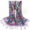 HN Women Scarves Wrap Tassel Shawl Lace Scarf On Clearance - Purple - C912MOGEZXR