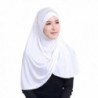 Daxin Bonnet Ninja Neck Cover Muslim Islamic Wrap Scarfs Lightweight Hijab Scarf - White - CE12NQXXIRW