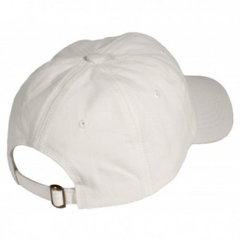 Washed Cotton Baseball Size White in Men's Baseball Caps