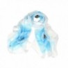 Bbonlinedress Women's Soft Sheer Chiffon Shawl Flower Print Ladies Beach Wrap - Blue Flower - CL182DQZXTN
