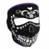 ZANheadgear Neoprene Full Face Mask- Muerte with Rhinestones - Muerte With Rhinestones - C111DD6F7N5