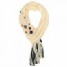 American Rag Ribbon & Button Crafty Women's Scarf - Ivory - C311C2G27K3