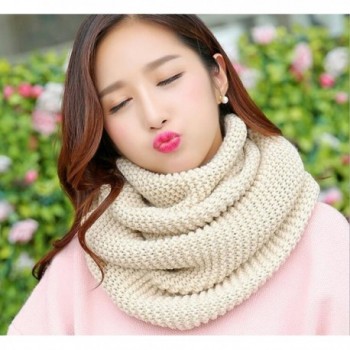 Winter Knitted Thicken Neckerchief Off White