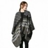 LHHZ-U Women's Shawl Wrap blanket scarf Knitted Cardigan Wrap for Ladies - Black - C9188K4E08S