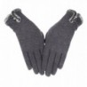 Womens Touch Screen Phone Fleece Windproof Winter Warm Wear Cold Weather Gloves - D-grey - CP1807CXG6L