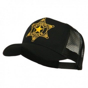 Security Officer Star Patched Mesh Back Cap - Black - CB11ND504GB