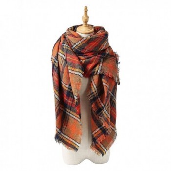 Achillea Womens Oversized Tartan Blanket