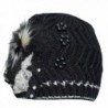 Black Beanie Winter Scarf Rhinestone