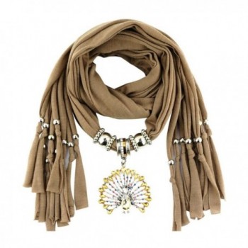 Iusun Luxury Gemstone Necklace Scarves