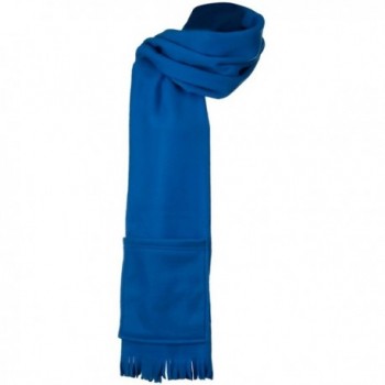 Fleece Scarf Pockets Royal OSFM in Cold Weather Scarves & Wraps