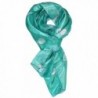 Ted and Jack - The Deep Blue Sea Dolphin Print Silk Feel Scarf - Sea Green - C812CLPM3IF