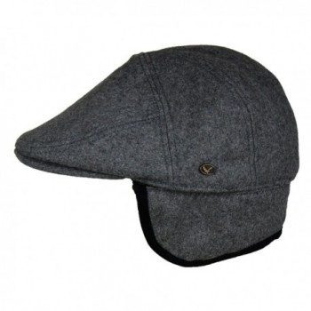 Medium Charcoal Winter Cabbie Earflaps in Men's Newsboy Caps