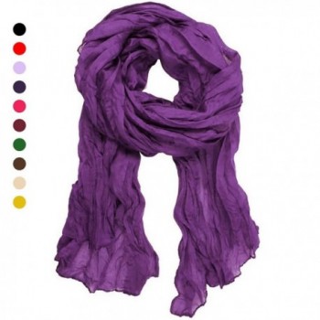 AStorePlus Fashion Pleated Crinkle Simple - Dark Purple - CI12NT8VEVL