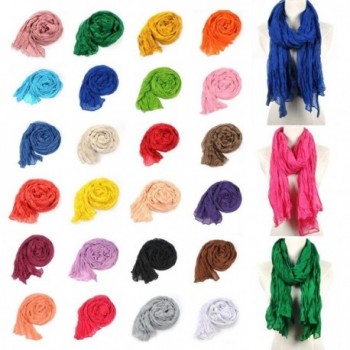 AStorePlus Fashion Pleated Crinkle Simple in Fashion Scarves