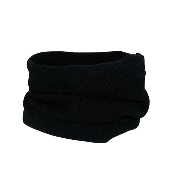 MIOIM Unisex Fleece Thermal Neck Gaiters Warmer Ski Scarf Beanie Balaclava - Black - CL12MZCZU8S