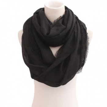 Women Soft Lace Infinity Scarf