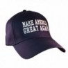 Republican Nation Make America Great Again Donald Trump Hat-Navy With White Embroidery - C712MCJ4PEF