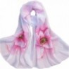 Outtop Womens Fashion Chiffon Soft Shawl Scarf [ Vintage Floral ] - Pink - CH12NA05FYP