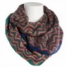 Tickled Pink Women's Zig Zag Infinity Scarf Soft Warm Winter Lightweight Oversized Shawl Wrap - Multicolor - CO187CZZE5N