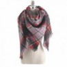 Unisex Mens Womens Plaid Tartan Reversible Grids Warm Blanket Scarf Shawl Wrap - Plaids 4 - CA12NDUGJWR