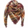 DH.M Blanket Scarf Women Big Square Long Scarves Warm Tartan Checked Shawl - A8 - C51874O8L93