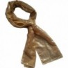 KVR Polyester lightweight designer Gold 10cm in Fashion Scarves