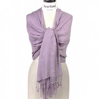 Scarfand's Super Soft Solid Color Pashmina Shawl / Wrap / Stole / Scarf - Lavender - CO11CD45J13