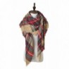 LILBETTER Stylish Warm Blanket Scarf Gorgeous Wrap Shawl - A Brown Red - C912N5H9A99