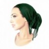 ShariRose Soft Lightweight Pre-Tied Head-Scarf tichel Weightless Collection! - Forest Green Gold Long - CY180UR3NIS