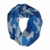 Camouflage Infinity Scarf - Grey/Blue - C411U34CQYD