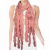 Acrylic Fashion Flower Ruffle Knitted in Cold Weather Scarves & Wraps