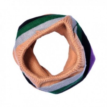 Shokim Fashion Knitted Colorful Striped in Fashion Scarves