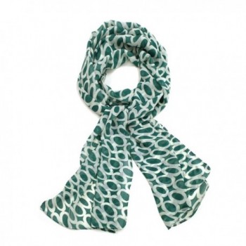 Modadorn Circle Print Chiffon Scarf