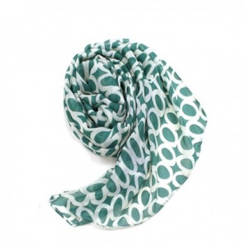 Modadorn Circle Print Chiffon Scarf in Fashion Scarves