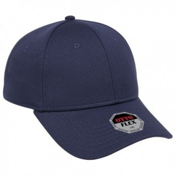 Otto Otto Flex Cool Comfort Stretchable Polyester Cool Mesh Low Profile Style Caps (S/M) (L/XL) - Navy - C917YEK94DY